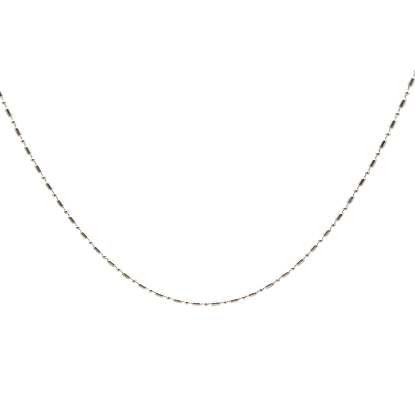 Rice and Ball Necklace 1.5mm
