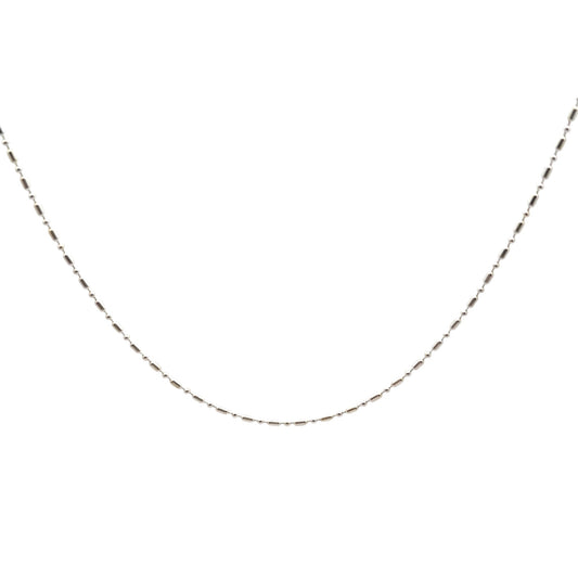 Rice and Ball Necklace 1.5mm