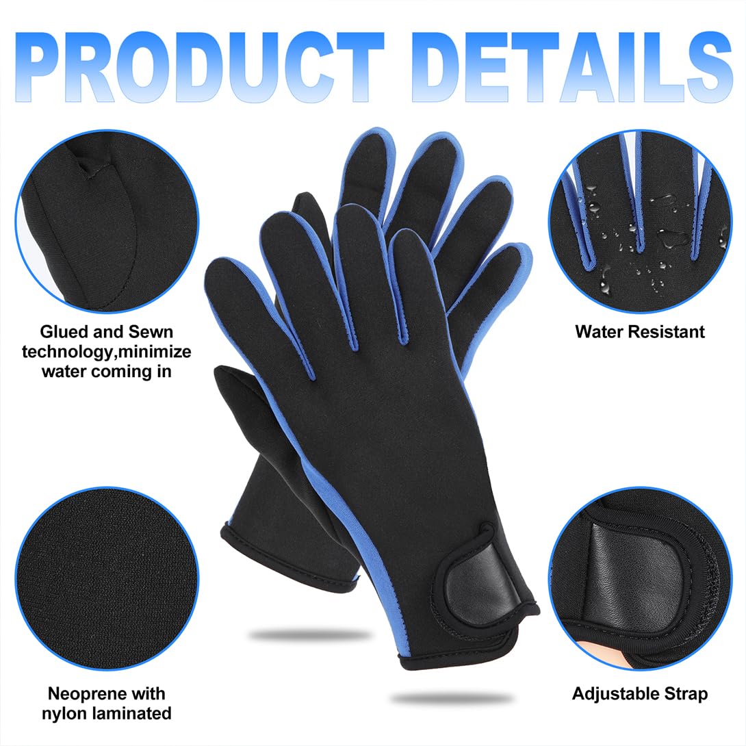 Micosuza Neoprene 1.5mm Five Finger Dive Gloves