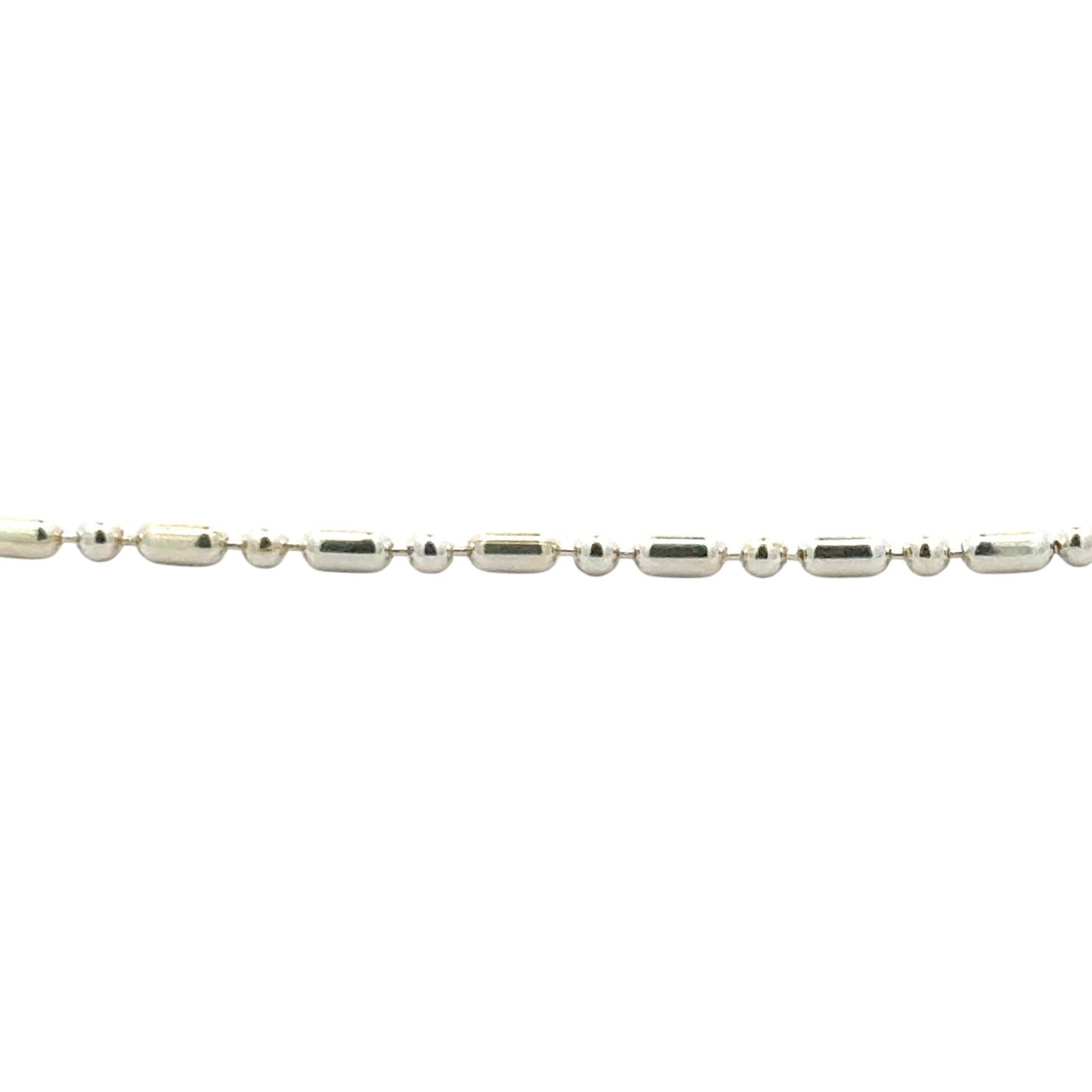 Rice and Ball Necklace 1.5mm