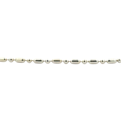 Rice and Ball Necklace 1.5mm