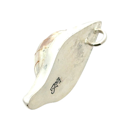 Banded Tulip Veiled Bail Pendant