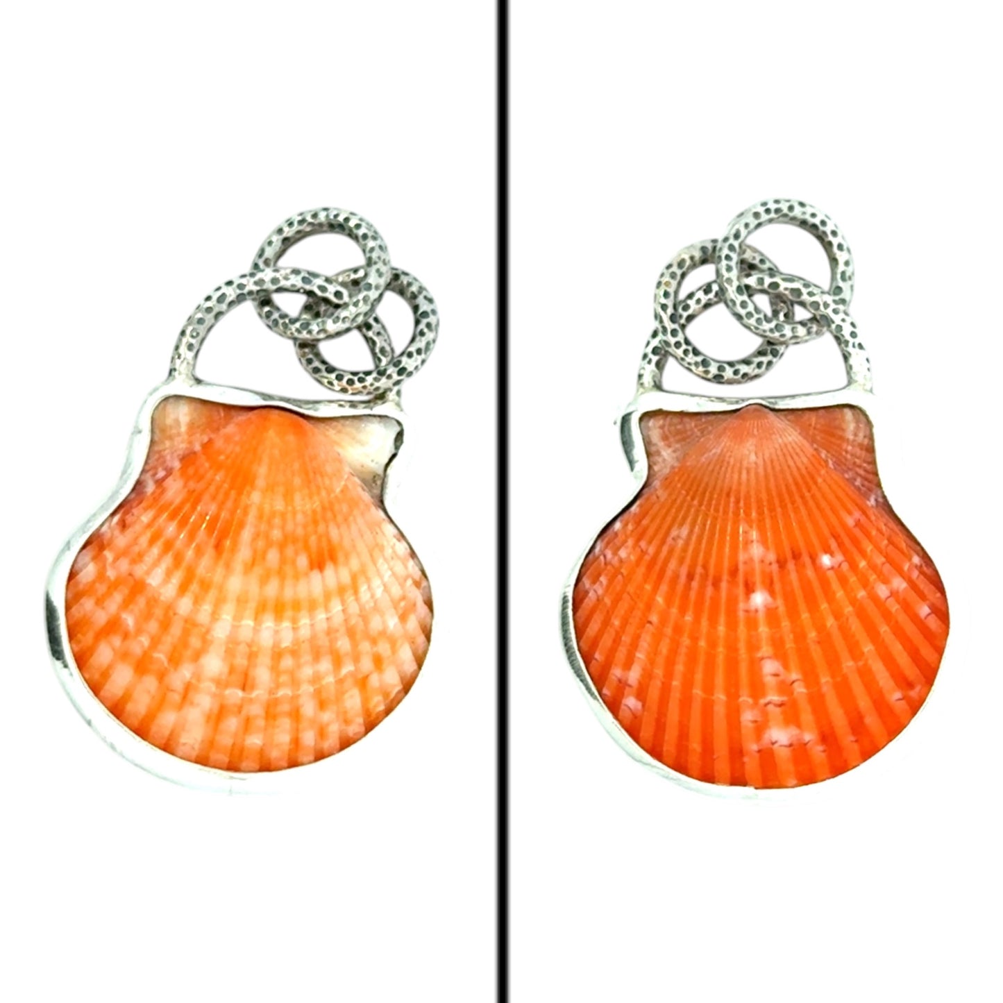 Double Sided Scallop Pendant