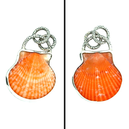 Double Sided Scallop Pendant